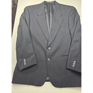 Givenchy Blazer Men's‎ USA Made 40R Wool Navy Blue Pin Stripe Sport Coat Jacket